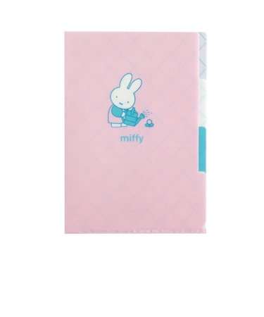 ミッフィー miffy A5ポケットクリアファイル (flower) ピンク 文具 日本製