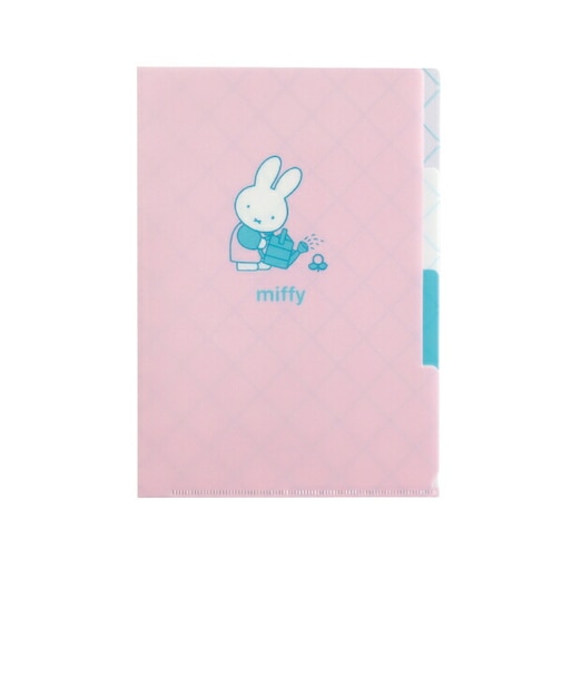 ミッフィー miffy A5ポケットクリアファイル (flower) ピンク 文具 日本製