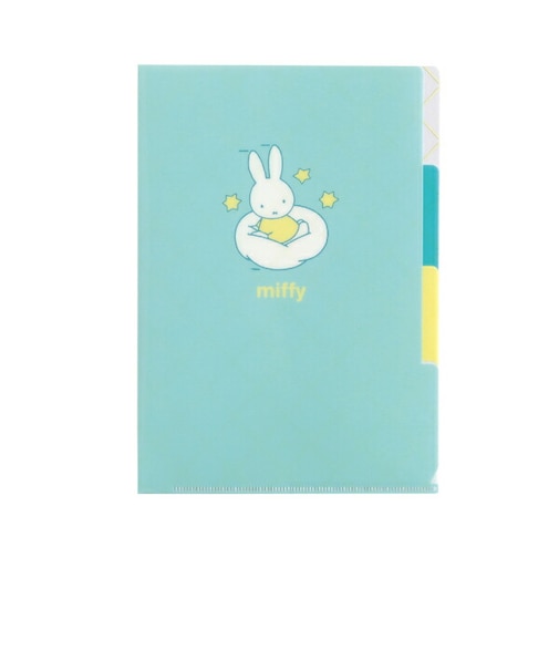 ミッフィー miffy A5ポケットクリアファイル (star) グリーン 文具 日本製