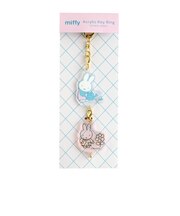ミッフィー miffy 2連アクリルキーホルダー (flower)