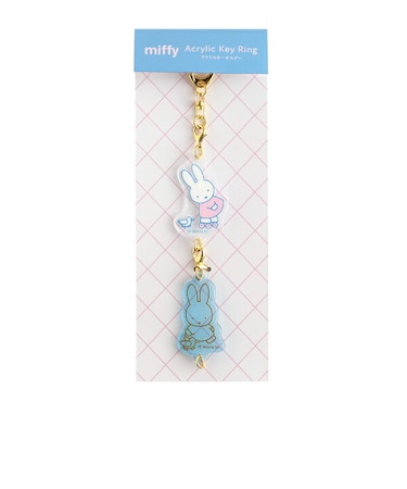 ミッフィー miffy 2連アクリルキーホルダー (friends)