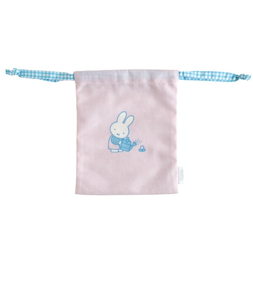 ミッフィー miffy 巾着 (flower) グリーン