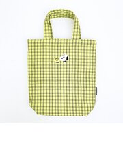 スヌーピー ワッペン巾着トートバッグ グリーン SNOOPY