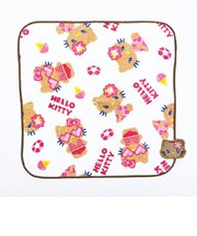 サンリオ 日焼けキティ 刺繍ハンドタオル (パターン) ハンカチ Sanrio