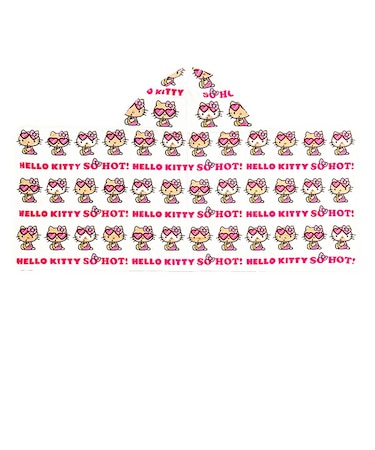 サンリオ 日焼けキティ 冷感タオルポンチョ ホワイト プール用品 Sanrio