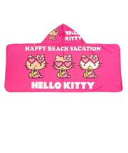 サンリオ 日焼けキティ 冷感タオルポンチョ ピンク プール用品 Sanrio