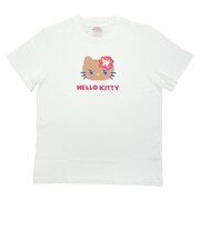 サンリオ 日焼けキティ 半袖Tシャツ (フェイス) Sサイズ アパレル Sanrio