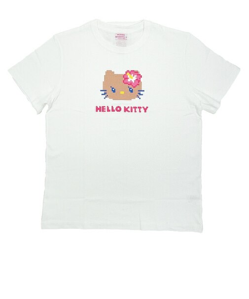 サンリオ 日焼けキティ 半袖Tシャツ (フェイス) Mサイズ アパレル Sanrio