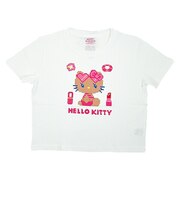サンリオ 日焼けキティ クロップド半袖Tシャツ (ビキニ) ホワイト Mサイズ アパレル Sanrio