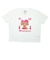 サンリオ 日焼けキティ クロップド半袖Tシャツ (ビキニ) ホワイト Mサイズ アパレル Sanrio