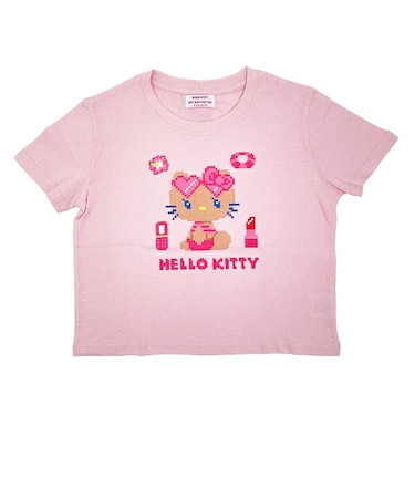 サンリオ 日焼けキティ クロップド半袖Tシャツ (ビキニ) ピンク Mサイズ アパレル Sanrio