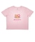 サンリオ 日焼けキティ クロップド半袖Tシャツ (フェイス) ピンク Sサイズ アパレル Sanrio