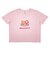 サンリオ 日焼けキティ クロップド半袖Tシャツ (フェイス) ピンク Mサイズ アパレル Sanrio