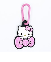 サンリオ ハローキティ ラバーマスコット付きカラビナ ヒョウ柄(ピンク) Sanrio