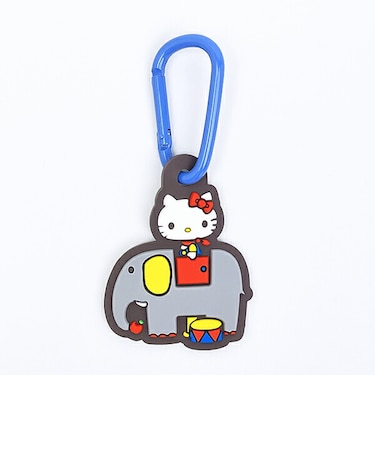 サンリオ ハローキティ ラバーマスコット付きカラビナ ゾウさん Sanrio