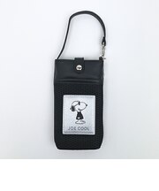 スヌーピー ジョークール ストラップ付メガネケース 横顔 ブラック SNOOPY