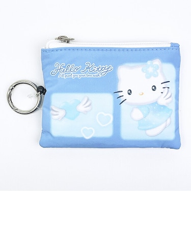 サンリオ ハローキティ リール付きパスポーチ みずいろエンジェル 定期入れ Sanrio