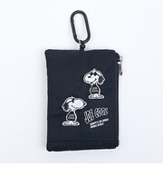 スヌーピー ジョークール パスポーチ 集合ロゴ ブラック SNOOPY