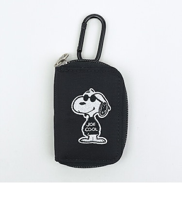 スヌーピー ジョークール スマートキーケース 正面 ブラック SNOOPY