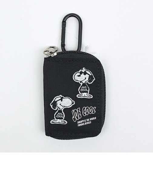 スヌーピー ジョークール スマートキーケース 集合ロゴ ブラック SNOOPY