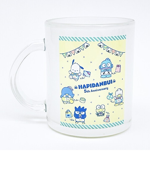 サンリオ はぴだんぶい 5th ガラスマグカップ はらまき コップ Sanrio