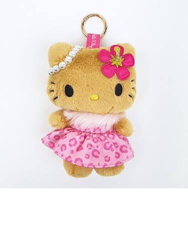 サンリオ 日焼け キティ レオパード カラビナマスコット (ピンク) Sanrio