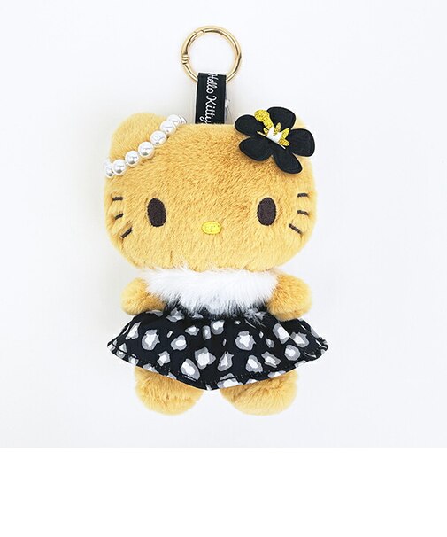サンリオ 日焼け キテ レオパード カラビナマスコット (ブラック) Sanrio