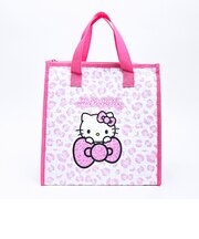 サンリオ ハローキティ 不繊布保冷バッグ ヒョウ柄(ピンク) ランチ Sanrio