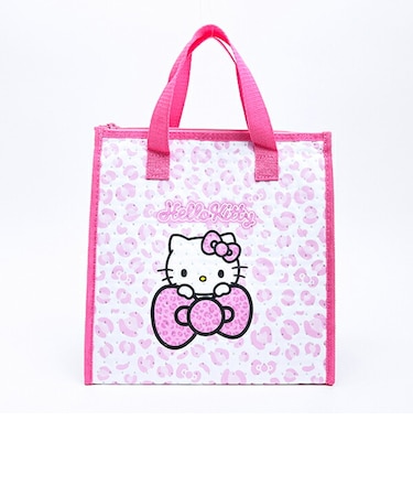 サンリオ ハローキティ 不繊布保冷バッグ ヒョウ柄(ピンク) ランチ Sanrio