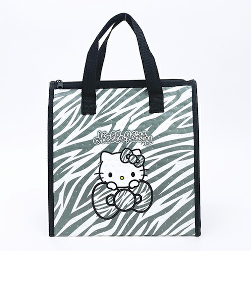 サンリオ ハローキティ 不繊布保冷バッグ ゼブラ柄 ランチ Sanrio