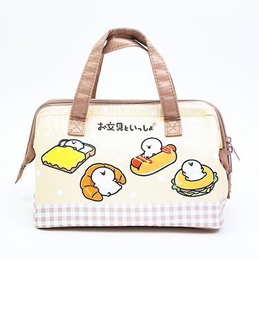 お文具といっしょ がま口型ランチバッグ(M)