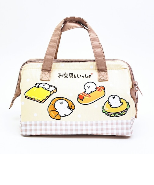 お文具といっしょ がま口型ランチバッグ(M)