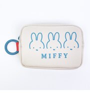 ミッフィー miffy カラビナ付ミニポーチ (ブルー)