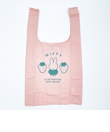 ミッフィー miffy エコバッグ (ピンク×グリーン)