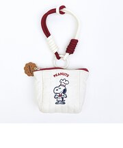 スヌーピー ストラップ付きミニポーチ (レッド) シェフシリーズ SNOOPY