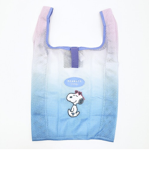 スヌーピー メッシュエコバッグ パステル グラデーション SNOOPY