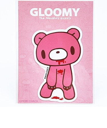 GLOOMY(グルーミー) ダイカットステッカー 正面 文具 日本製