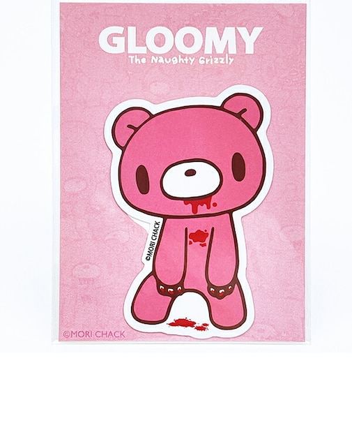 GLOOMY(グルーミー) ダイカットステッカー 正面 文具 日本製