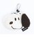 スヌーピー ミニカラビナフェイスポーチ モカ SNOOPY
