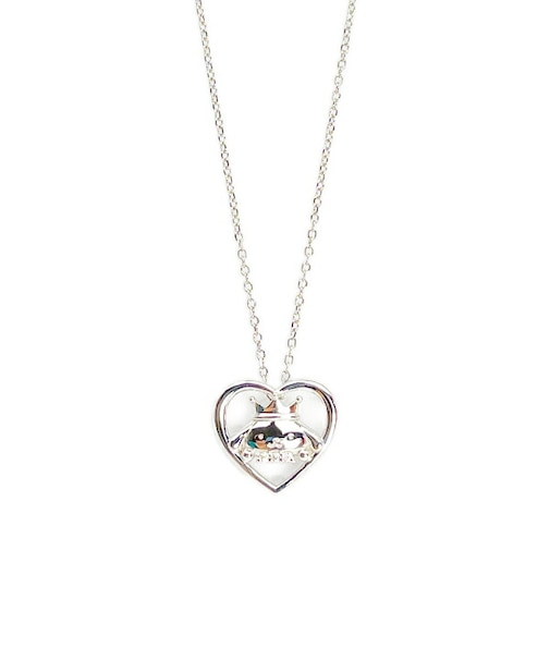 サンリオ ポムポムプリン オープンハートクラウンペンダント シルバー ネックレス アクセサリー 日本製 Sanrio