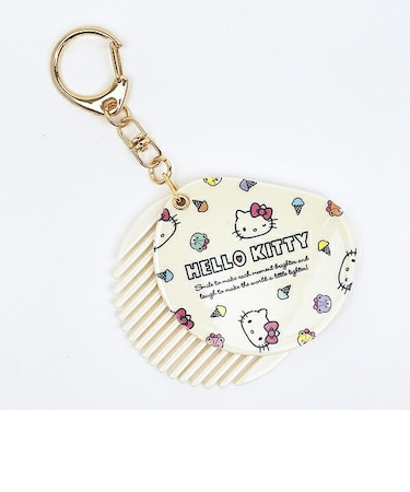 サンリオ ハローキティ クシミラーチャーム 総柄 キーホルダー Sanrio