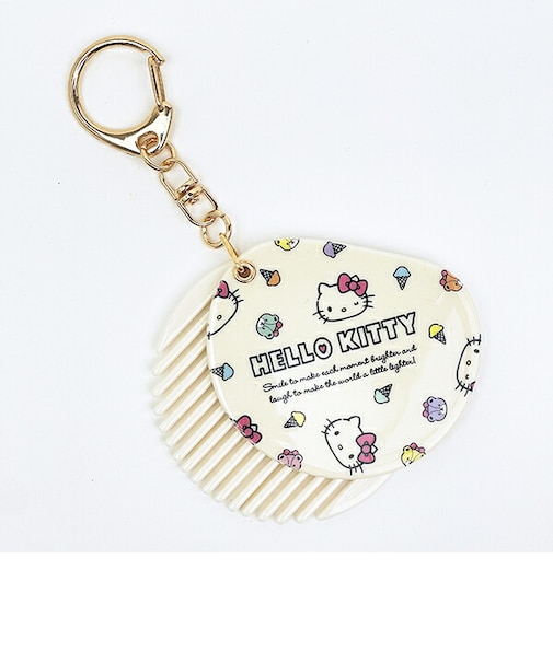 サンリオ ハローキティ クシミラーチャーム 総柄 キーホルダー Sanrio