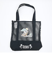 スヌーピー メッシュトートバッグ ブラック SNOOPY