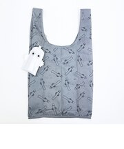 ムーミン ニョロニョロ PVCエコポシェ グレー エコバッグ MOOMIN