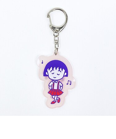 ちびまる子ちゃん まる子 蓄光アクリルキーホルダー (おんぷ)
