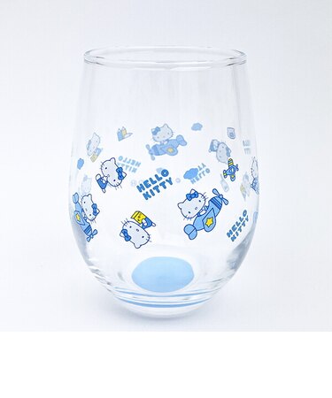 サンリオ ハローキティ 丸グラス コップ みずいろ Sanrio