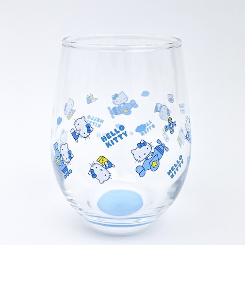 サンリオ ハローキティ 丸グラス コップ みずいろ Sanrio