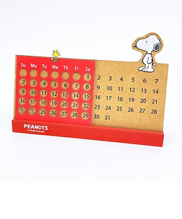 スヌーピー 万年ウッドカレンダー SNOOPY