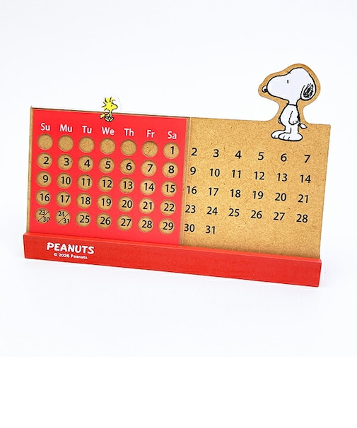 スヌーピー 万年ウッドカレンダー SNOOPY