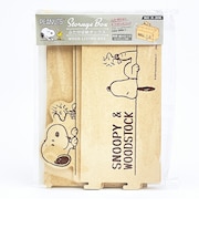 スヌーピー 簡単組立 ふた付き収納ボックス 日本製 SNOOPY